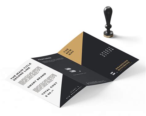 tri fold business card
